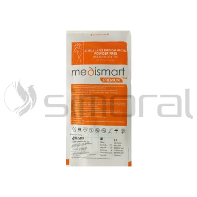 دستکش جراحی بدون پودر سایز 7.5 MediSmart