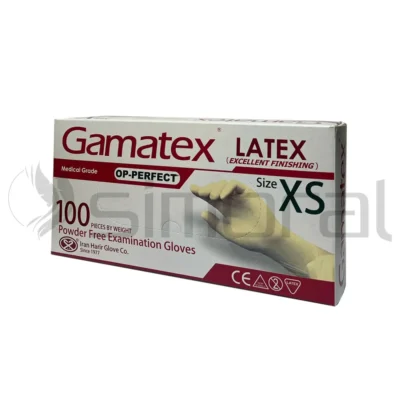 دستکش لاتکس بدون پودر OP-perfect سایز XSmall