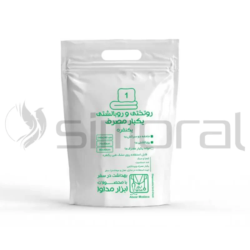 سرویس روتختی روبالشتی یکبارمصرف - تک نفره